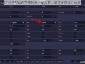 以太阁立志传5DX内存修改器进阶攻略：解锁全新战斗体验的秘籍