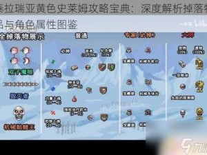 泰拉瑞亚黄色史莱姆攻略宝典：深度解析掉落物品与角色属性图鉴