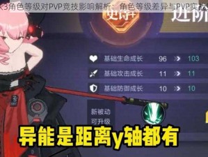 时空猎人3角色等级对PVP竞技影响解析：角色等级差异与PVP实战策略探讨