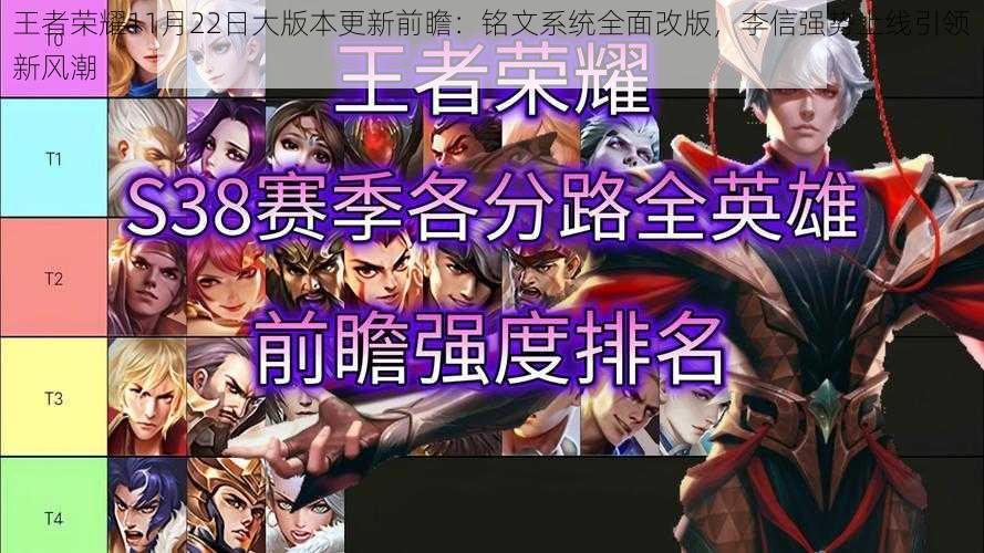 王者荣耀11月22日大版本更新前瞻：铭文系统全面改版，李信强势上线引领新风潮