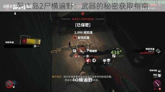 死亡岛2尸横遍野：武器的秘密获取指南