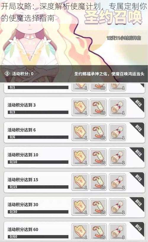 开局攻略：深度解析使魔计划，专属定制你的使魔选择指南