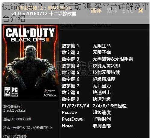 使命召唤12：黑色行动3购买平台详解及平台介绍