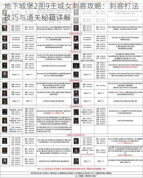 地下城堡2图9王城女刺客攻略：刺客打法技巧与通关秘籍详解